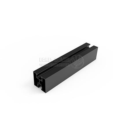 Στήριγμα Πάνελ Προφίλ Αλουμινίου Solar Black Rail 40X40mm