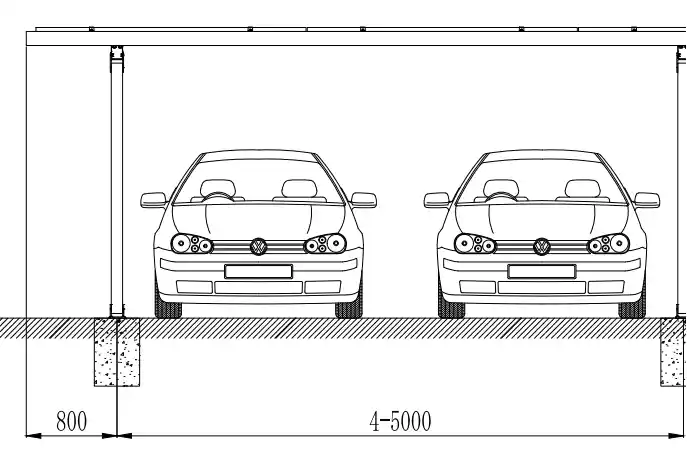 Solar car shed