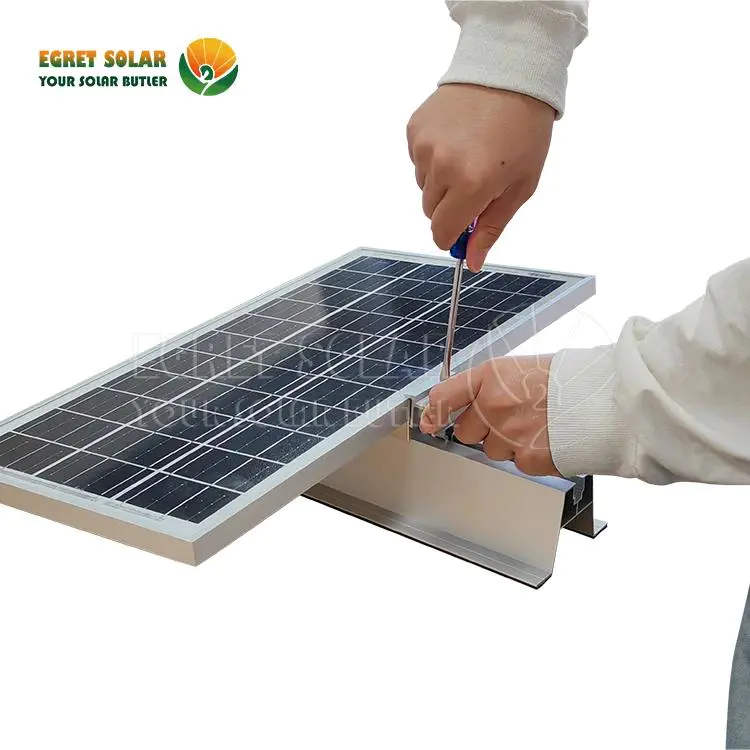 Γρήγορη εγκατάσταση Solar αλουμινίου Σύστημα σύντομης σιδηροδρομικής